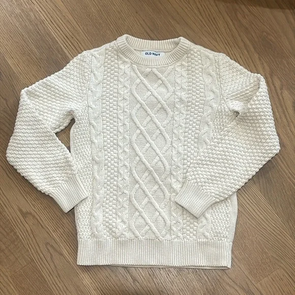 Old Navy Boys Cream Sweater - Picture 1 of 3